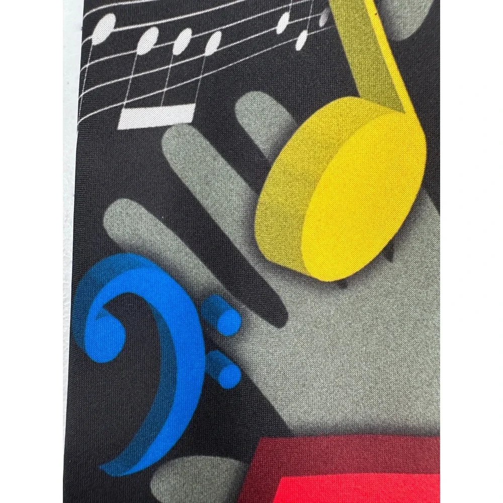 Ralph Marlin Musical Notes II 1998 Novelty Men's Multicolor Neck Tie